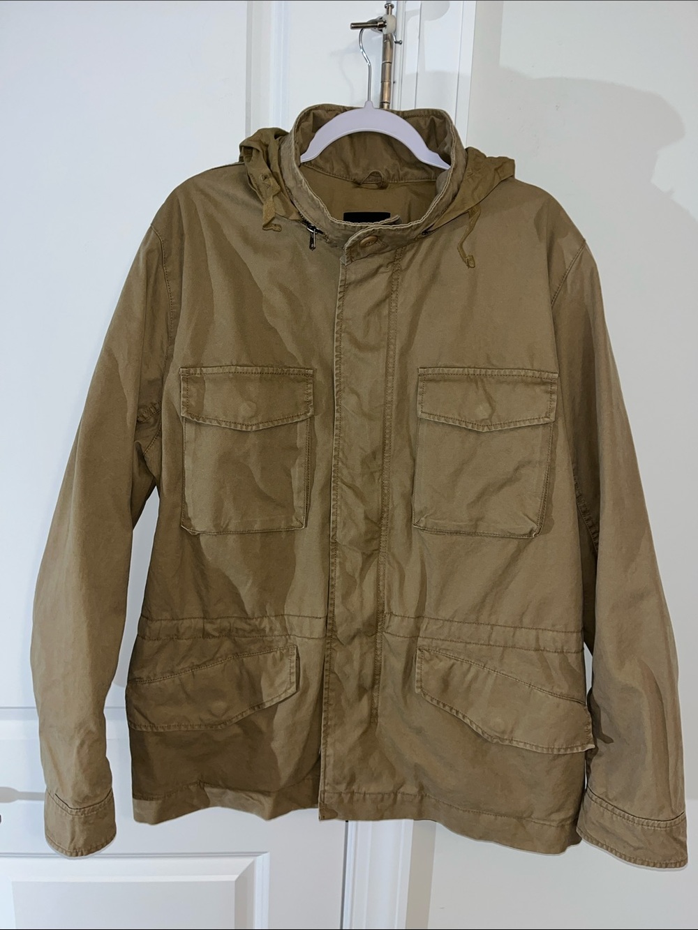 Vintage Tan Gap Classic Fatigue By Definition Military Parka Jacket w/Hood XL